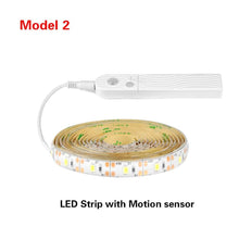 Load image into Gallery viewer, PIR Motion Sensor LED Lights For Kitchen LED Under Cabinet Light Bedside Stairs Wardrobe Night Security Lamp Battery Power Lamp
