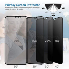 Load image into Gallery viewer, Best Privacy 9H Tempered Glass For iPhone X XR XS 11 12 Mini Pro Max 6 6S 7 8 Plus SE 2020 Anti Spy Glare Peep Screen Protector
