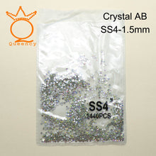 Load image into Gallery viewer, 1440pcs Glass 3D Rhinestones For Nail Art Design Gems Nail Decorations Crystal Strass AB Stones SS3-SS10
