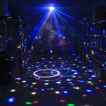 Load image into Gallery viewer, Sound Activated Rotating Disco Ball DJ Party Lights 3W 3LED RGB LED Stage Lights For Christmas Wedding sound party lights
