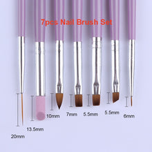 Load image into Gallery viewer, NICOLE DIARY UV Gel Brush Liner Painting Pen Acrylic Drawing Brush for Nails Gradient Rhinestone Handle  Nail Art Tool
