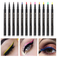 Load image into Gallery viewer, Cat Eye Makeup Waterproof Neon Colorful Liquid Eyeliner Pen Make Up Comestics Long-lasting Black Eye Liner Pencil Makeup Tools
