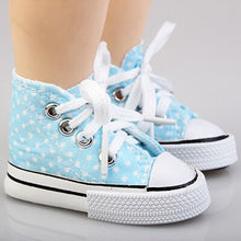 Load image into Gallery viewer, Doll Talk Unisex Shoes 2019 New Style Spotted Doll 7.5cm Canvas Shoes For 1/3 BJD Doll Fashion Mini Shoes For Russian DIY Doll
