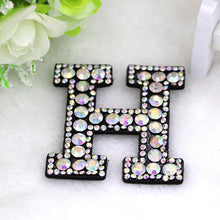 Load image into Gallery viewer, A-Z 1pcs  Rhinestone English Alphabet Letter Applique 3D Iron On letters Patch For Clothing Badge Paste For Clothes Bag Shoes
