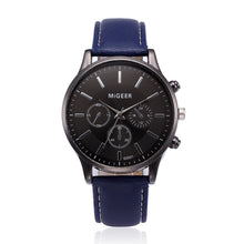 Load image into Gallery viewer, Men's Watch Retro Design Leather Band Analog Alloy Quartz Wrist Watch MiGEER Men's Watches Male Clock Hot Relogio Masculino 30X

