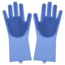 Load image into Gallery viewer, 1 Pair Dishwashing Gloves Silicone Dish Washing Gloves Kitchen Silicone Cleaning Household Tools for Clean Car Pet Brush Glove
