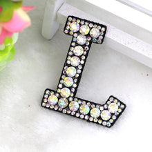 Load image into Gallery viewer, A-Z 1pcs  Rhinestone English Alphabet Letter Applique 3D Iron On letters Patch For Clothing Badge Paste For Clothes Bag Shoes
