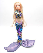 Load image into Gallery viewer, Handmade Dolls Party Dress Gown Skirt Fashion Clothes For Barbie Doll Genuine Mermaid Tail Dress Baby Toy
