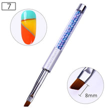 Load image into Gallery viewer, NICOLE DIARY UV Gel Brush Liner Painting Pen Acrylic Drawing Brush for Nails Gradient Rhinestone Handle  Nail Art Tool
