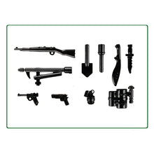 Load image into Gallery viewer, WW2 Military Weapon Building Blocks Pack  MOC Army Accessories lots Soldier Figures Gun City Police SWAT Team Dogs Toys For Boys
