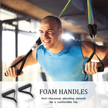 Load image into Gallery viewer, 11Pcs Elastic Resistance Fitness Bands Set Expander Yoga Exercise Rubber Tubes Band Stretch Training Home Gyms Workout Pull Rope
