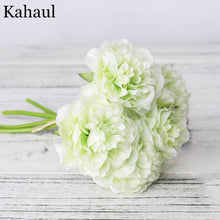 Load image into Gallery viewer, peony artificial artificial silk flowers for home decoration wedding bouquet for bride high quality fake flower faux living room
