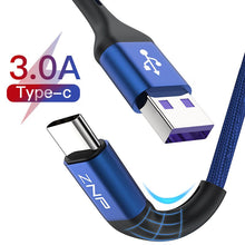 Load image into Gallery viewer, ZNP USB Type C Cable For Samsung S10 Huawei P30 Pro Fast Charge Type-C Mobile Phone Charging Wire USB C Cable for Samsung S9 S8
