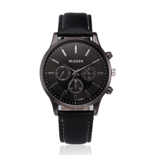 Load image into Gallery viewer, Men's Watch Retro Design Leather Band Analog Alloy Quartz Wrist Watch MiGEER Men's Watches Male Clock Hot Relogio Masculino 30X
