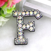 Load image into Gallery viewer, A-Z 1pcs  Rhinestone English Alphabet Letter Applique 3D Iron On letters Patch For Clothing Badge Paste For Clothes Bag Shoes
