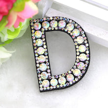 Load image into Gallery viewer, A-Z 1pcs  Rhinestone English Alphabet Letter Applique 3D Iron On letters Patch For Clothing Badge Paste For Clothes Bag Shoes
