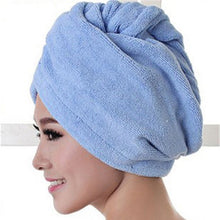Load image into Gallery viewer, Microfiber Bath Towel Hair Dry Quick Drying Lady Bath Towel Soft Shower For Woman Man Turban Head Wrap Bathing Tools
