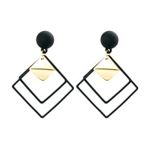 Load image into Gallery viewer, BICUX New Fashion Round Dangle Drop Korean Earrings For Women Geometric Round Heart Gold Earring Wedding Jewelry

