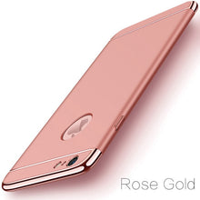 Load image into Gallery viewer, Luxury Gold Hard Case for iPhone 7 6 6s 5 5s SE X Back Cover Xs Max XR 11 Pro Removable 3 in 1 Case for iPhone 8 7 6 6s Plus Bag
