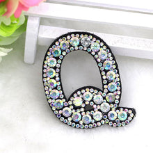 Load image into Gallery viewer, A-Z 1pcs  Rhinestone English Alphabet Letter Applique 3D Iron On letters Patch For Clothing Badge Paste For Clothes Bag Shoes

