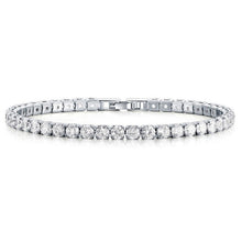Load image into Gallery viewer, Liuyuwei Fashion Cubic Zirconia Tennis Bracelet &amp; Bangle Gold Silver Color Charm Bracelet For Women Bridal Wedding Party Jewelry
