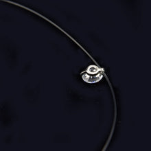 Load image into Gallery viewer, Poputton Female Transparent Fishing Line Necklace Silver Color Invisible Chain Women Rhinestone Choker Necklace Collier Femme
