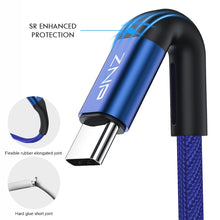 Load image into Gallery viewer, ZNP USB Type C Cable For Samsung S10 Huawei P30 Pro Fast Charge Type-C Mobile Phone Charging Wire USB C Cable for Samsung S9 S8
