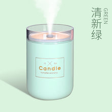 Load image into Gallery viewer, 280ML Ultrasonic Air Humidifier Candle Romantic Soft Light USB Essential Oil Diffuser Car Purifier Aroma Anion Mist Maker 2019
