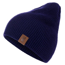 Load image into Gallery viewer, 1 Pcs Hat PU Letter True Casual Beanies for Men Women Warm Knitted Winter Hat Fashion Solid Hip-hop Beanie Hat Unisex Cap
