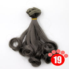 Load image into Gallery viewer, Msiredoll bjd wig Accessories  15*100CM 25*100CM doll hair for 1/3 1/4 1/6 1/12 Gradient Color Natural bjd wig diy Free shipping
