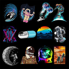 Load image into Gallery viewer, 50 Pcs Outer Space Stickers for Laptop Car Motorcycle Skateboard Fridge Luggage Backpack Phone Bike Decal Cool Creative Stickers
