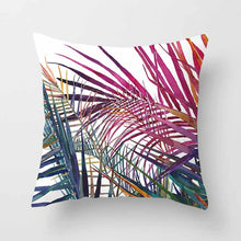 Load image into Gallery viewer, Tropical Plants Cushion Cover Polyester Green Leaves Decorative Pillowcase Tropical Plant Throw Pillow Case Cushion Cover
