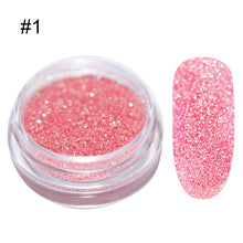 Load image into Gallery viewer, 1Box Sugar Nail Powder Glitter Nail Dust Powder Laser Gradient Nail Pigment Coloful Glitter Nail Art Decoration Accessories
