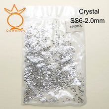 Load image into Gallery viewer, 1440pcs Glass 3D Rhinestones For Nail Art Design Gems Nail Decorations Crystal Strass AB Stones SS3-SS10
