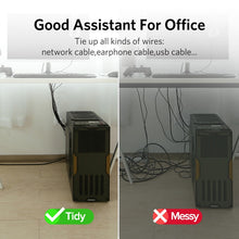 Load image into Gallery viewer, Ugreen Cable Organizer Wire Winder Clip Earphone Holder Mouse Cord Protector HDMI Cable Management For iPhone Samsung USB Cable
