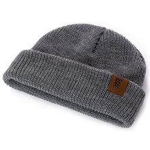 Load image into Gallery viewer, 1 Pcs Hat PU Letter True Casual Beanies for Men Women Warm Knitted Winter Hat Fashion Solid Hip-hop Beanie Hat Unisex Cap
