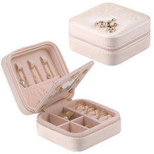 Load image into Gallery viewer, Jewelry Box Travel Comestic Jewelry Casket Organizer Makeup Lipstick Storage Box Beauty Container Necklace Birthday Gift
