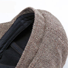 Load image into Gallery viewer, Wuaumx Unisex Autumn Winter Newsboy Caps Men And Women Warm Tweed Octagonal Hat For Male Detective Hats Retro Flat Caps chapeau
