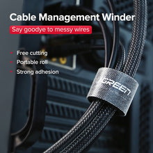 Load image into Gallery viewer, Ugreen Cable Organizer Wire Winder Clip Earphone Holder Mouse Cord Protector HDMI Cable Management For iPhone Samsung USB Cable

