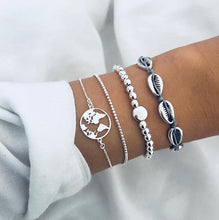Load image into Gallery viewer, DIEZI Bohemian Handmade Weave Heart Long Tassel Bracelet Sets Women 2018 New Grey Rope Chain Bracelets Jewelry Christmas Gift
