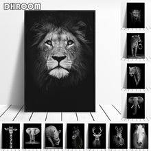 Load image into Gallery viewer, Canvas Painting Animal Wall Art Lion Elephant Deer Zebra Posters and Prints Wall Pictures for Living Room Decoration Home Decor

