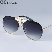 Load image into Gallery viewer, 47850 Luxury Metal Big Bee Pilot Sunglasses Gradient Lenses UV400 Retro Men Women Shades
