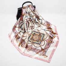 Load image into Gallery viewer, Fashion Scarves for Women Shawl Print Silk Satin Hijab Scarf Female Bandana 90*90cm Luxury Brand Square Shawls Scarfs For Ladies
