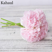 Load image into Gallery viewer, peony artificial artificial silk flowers for home decoration wedding bouquet for bride high quality fake flower faux living room
