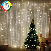 Load image into Gallery viewer, Coversage Christmas Led Lights Curtain Garland 3X3M LED String Fairy Decorative Outdoor Indoor Home Wedding Decoration Net Light
