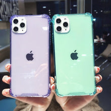 Load image into Gallery viewer, Lovebay Shockproof Bumper Transparent Silicone Phone Case For iPhone 11 Pro 7 8 6S Plus SE 2020 X XR XS Max TPU Protection Cover
