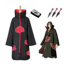 Load image into Gallery viewer, Hot Sale Anime Naruto Akatsuki /Uchiha Itachi Cosplay Halloween Christmas Party Costume Cloak Cape
