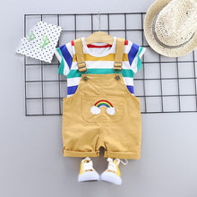 Load image into Gallery viewer, 2pcs/set Summer Baby Boys Clothes Set Cartoon Toddler Baby Infant Girls Outfits T-shirt+Bib Pants Kids Clothing Sets Tracksuit
