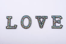 Load image into Gallery viewer, A-Z 1pcs  Rhinestone English Alphabet Letter Applique 3D Iron On letters Patch For Clothing Badge Paste For Clothes Bag Shoes
