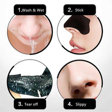 Load image into Gallery viewer, 50pc Bamboo Charcoal Blackhead Remover Mask Black Dots Spots Acne Treatment Mask Nose Sticker Cleaner Nose Pore Deep Clean Strip
